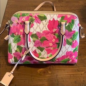 Kate Spade pink floral leather purse